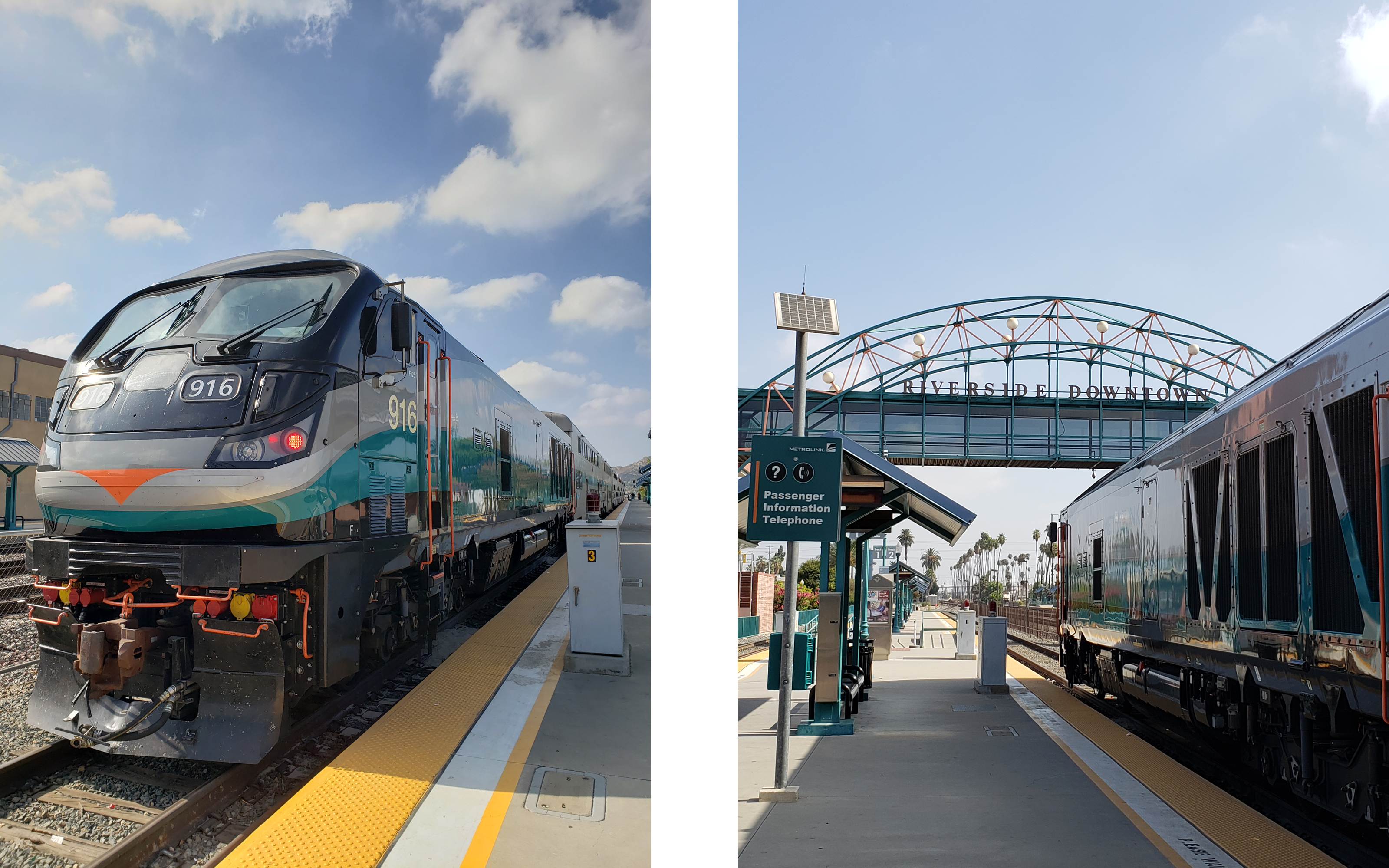 Metrolink Train and Station